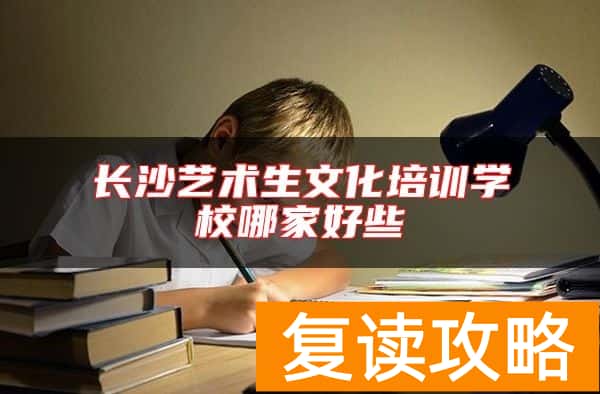 长沙艺术生文化培训学校哪家好些