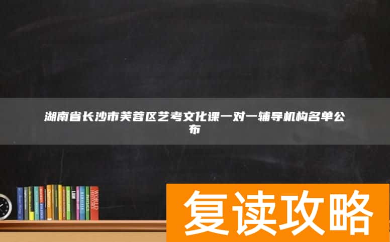 湖南省长沙市芙蓉区艺考文化课一对一辅导机构名单公布