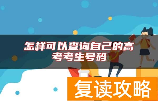 怎样可以查询自己的高考考生号码