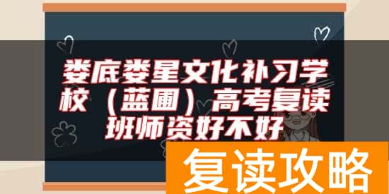娄底娄星文化补习学校（蓝圃）高考复读班师资好不好