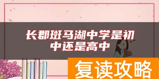 长郡斑马湖中学是初中还是高中