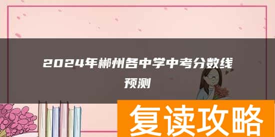 2024年郴州各中学中考分数线预测