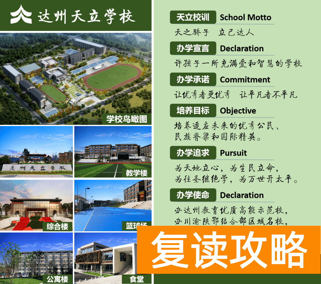 达州中学复读费用（达州市天立学校2020年秋新高一招生简章）