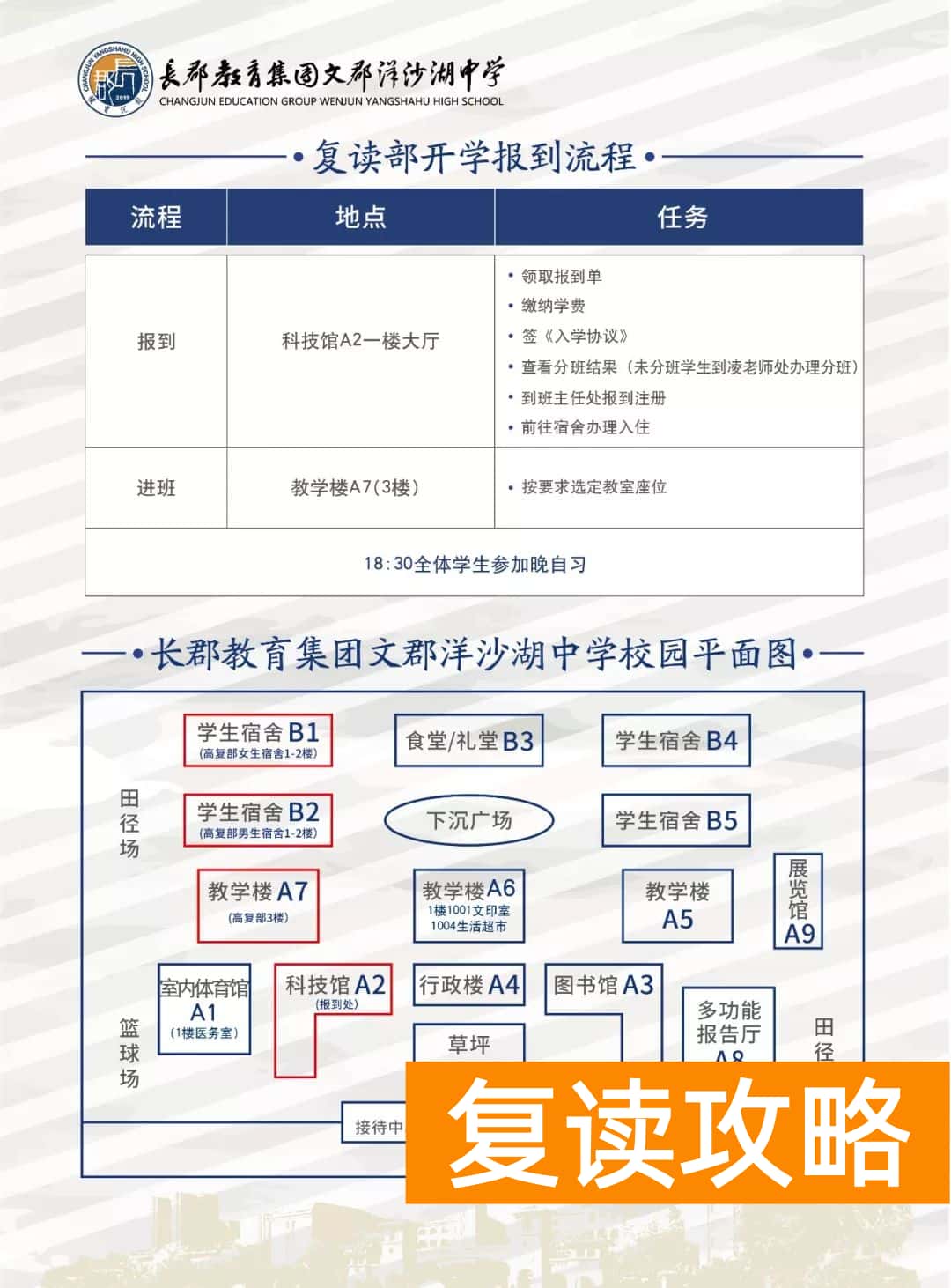 文郡洋沙湖中学复读收费标准（长郡教育集团文郡洋沙湖中学复读部招生要求）