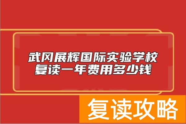 武冈展辉国际实验学校复读一年费用多少钱