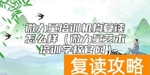 微力量培训机构复读怎么样（微力量艺术培训学校官网）