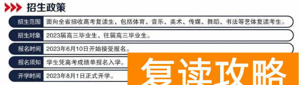 长沙卓华高级中学2024届高复班招生简章