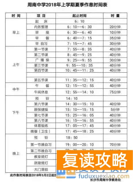 长沙33所高中宿舍与食堂条件大盘点，附各校作息时间表